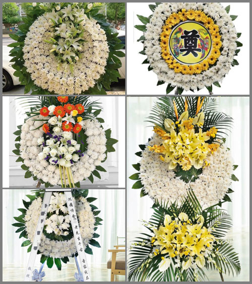 山东青岛胶州市洋河镇黄墩后村花圈速递